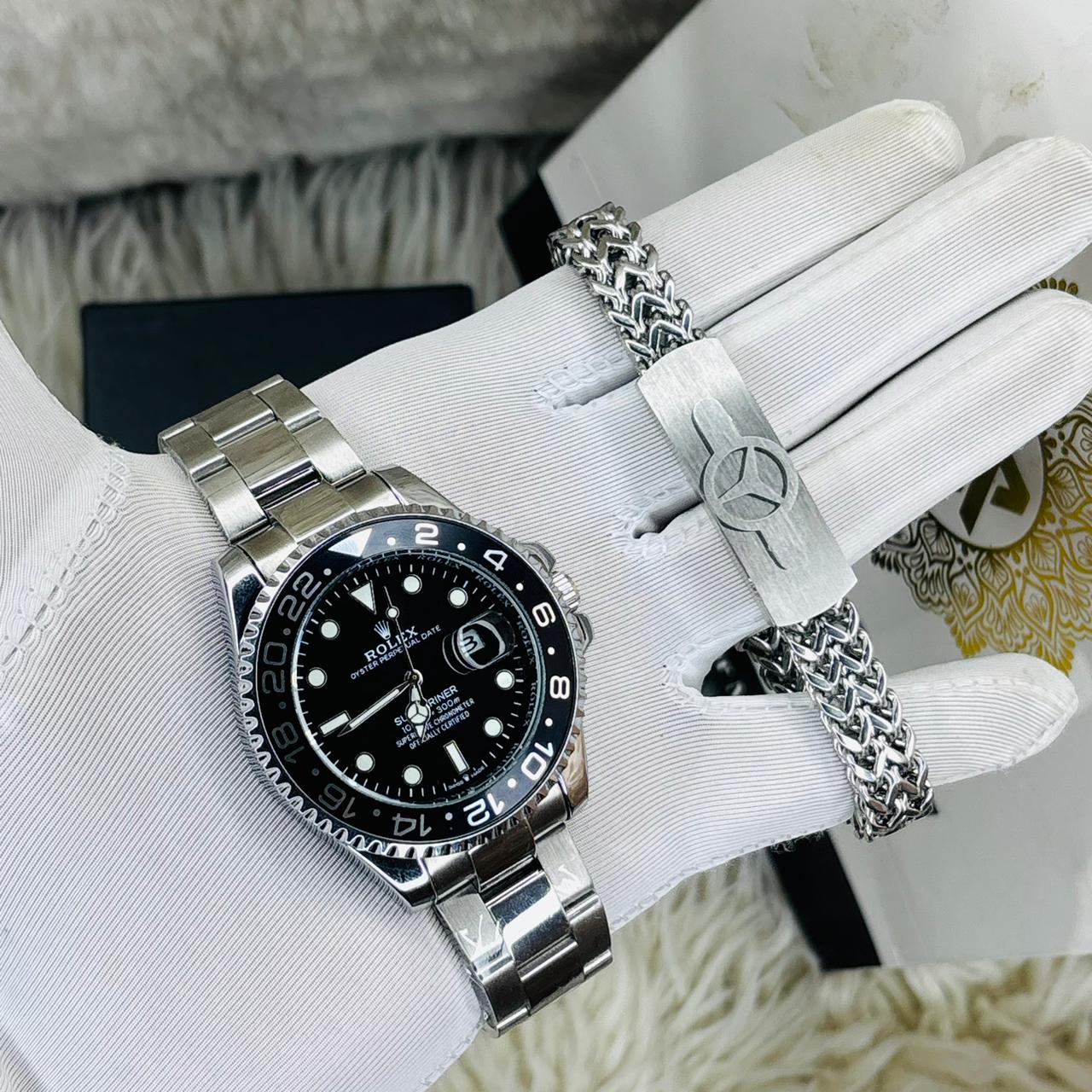Submariner Watch & Bracelet Combo